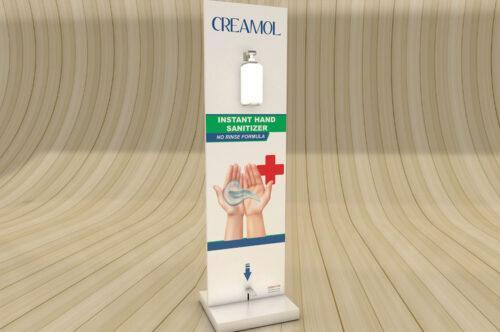Pedal Activated Instant Hand Sanitizer Stand