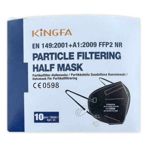 Kingfa KN95 Face Mask Black – 10 pack